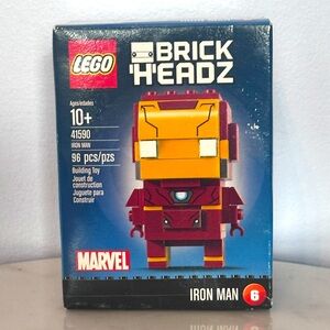 Lego Brickheadz Marvel Iron Man 6 New 41590 96 Pieces Sealed Retired